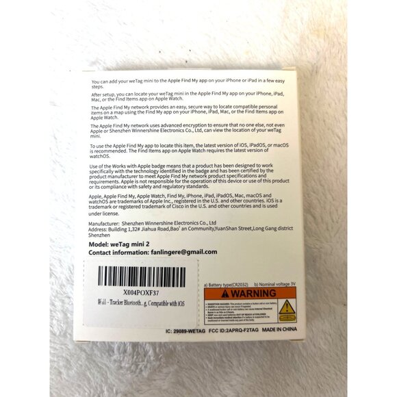 Air Tracker Tags- 4 Pack, New Bluetooth Tracker Works with Apple Find My APP -iO - Picture 3 of 10